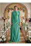 Cape Detailed Design Evening Dress