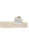 Crystal Stitched Platform Slippers - Bonnet