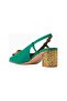 Chelsea Block Slingback 60 Heel Green Heels - 5
