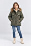 Girl's Fur Hooded Winter Coat with Soft Lining and Warm Keeping Features Ak4269