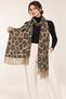 Trendy Leopard Print Tassel Scarf, Leopard Print Shoulder Shawl - 4