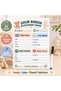 Child Care Provider's Information Board A4 Cellophane Coated Writable and Erasable Care Tracking Chart