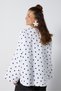 Women's Ecru Polka Dot Oversized Lined Trench Coat with Tie Detail 32002 - 6