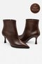Women's Pointed Toe Boots Thin Heeled Zippered Ankle Boots Stylish Casual and Classic Boots