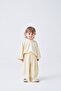 Unisex Children's Loose-Fitting Comfortable Suit in Pastel Yellow