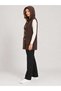 Asez Boutique Hooded Long Plush Vest with Heart Buttons and Pockets 9029 - 2