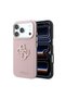 iPhone 18 Pro Max Compatible Case Original Licensed Text and 4g Large Resin Logo Pu Cover Pink