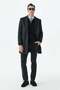 Anthracite Comfort Fit Mono Collar Woolen Coat - 2