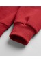 Red Unisex V-Neck Comfort Printed Oversize Patterned Fabric Sports Sweatshirt Hzlvdüz01Ssweat - 4