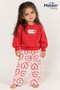 Baby Girl Set with Love Written and Heart Pattern, 2-Piece Top and Bottom Set, Seasonal, 6 9 12 18 24 Months - 6
