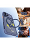 iPhone 18 Pro Case M-Safe Feature Stand Airbag Design Air Shield Series Cover Navy Blue - 2