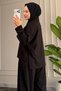 6685 - Stylish Comfortable Casual Modal Pleated Women's Suit with Shalwar - 6