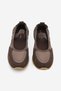 Women's Suede Textured Strappy Mary Jane Casual Sports Ballerina Sneaker Ronda Brown Suede - 6