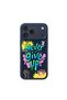 iPhone 18 Pro Max Case with M-Safe Feature, 3D Printed Design Graffiti Series Cover, Navy Blue
