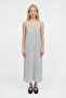 Crinkle Black Striped Tie-Back Dress - 2