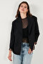 Double-Breasted Collar Patterned Lining Detailed Blazer Jacket Women's Jacket 6523001 - 5