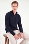Cotton Half Zipper High Collar Knitwear Sweater Men's Sweater 7028404 - 6