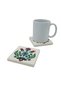 Ottoman Tile Pattern Printed Natural Stone Coaster - 2