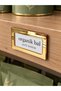 Gold Plexy Adhesive Label Holder - 20 Pieces