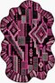 Auraplus Neon Ethnic Pattern Woven Base Decorative Carpet Auraplus84