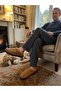 Drago Men's House Slippers Soft Sole Wool Inside Slippers Soundproof Sole - 4