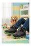 2082 Orthopedic Boys' Preschool Black/Green Water-Resistant Outdoor Boots with Fleece Inside - 2