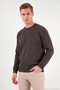 Cotton Ribbed Crew Neck Sweater Men's Sweater 5906102 - 4