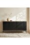 Ruwa Sideboard With 3 Door - Natural Black - 3