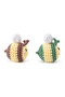 2-Piece Cat Toy with Bee Figure - Rattle, Catnip, Cotton