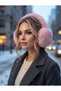 Women's Winter Soft Plush Furry Earmuffs Pink - 3