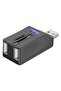 6080 USB 3.0 Hub 5 Port Multiplexer Sd Tf Micro Sd Mmc Card Reader Splitter Converter