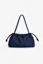 Women's Andrea Drawstring Suede Bag Navy Blue 1709 - 2