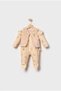 Baby Girl Plush Vest Jumpsuit 0-3/3-6 Months Jumpsuit Set Newborn Hospital Release Baby Outfits - 3