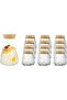 FUFU 4oz Glass Jars With Cork Cover 12 Pack - Mini Pudding Containers for Spice, Jam, Honey, Mousse - Wedding and Shower Favors, DIY and Art