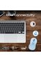 Wireless Mouse,Ergonomic Ambidextrous Wireless Mice with Dual Mode Connectivity,Bluetooth v5 - 4