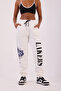 Women's White Basic Jogger Pants