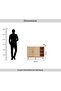 Oaktree Display Cabinet With 2 Door Rattan - Natural - 6