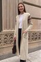 Rug Pattern Long Knitted Women's Cardigan - 2