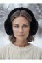 Women's Winter Soft Plush Furry Earmuffs Black - 2