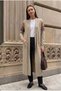 Rug Pattern Long Knitted Women's Cardigan - 2