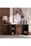 Regala Sideboard With 4 Door Marble - White Brown - 3