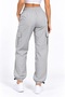 Women's Cargo Pocket Thin Parachute Sweatpants with Adjustable Cuffs Oversize Fit Black Gray Navy Blue Beige Khaki - 5