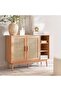 Oaktree Display Cabinet With 2 Door Rattan - Natural