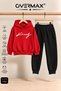 Italic King Printed Hooded Sweatshirt Tracksuit Set – Ages 3-12