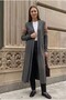 Rug Pattern Long Knitted Women's Cardigan - 2
