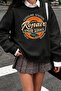Unisex Gasoline Printed Crew Neck Sweatshirt