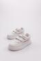 Kalipso F Girls' Velcro White / Pink Casual Sneakers - 5