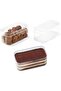 12 Pcs Plastic Rectangle Dessert Cups with Lids - Perfect for Tiramisu, Mousse, Fruit Salads, &