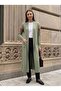 Rug Pattern Long Knitted Women's Cardigan - 2