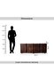 Regala Sideboard With 4 Door Marble - White Brown - 6